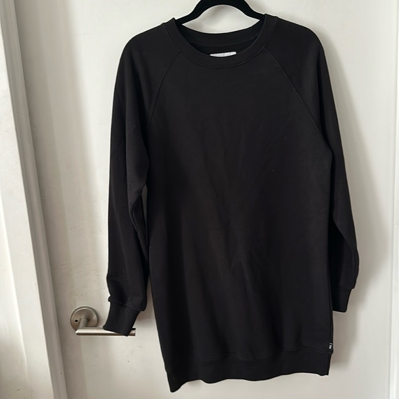 Aritzia TNA Navia Dress black sweatshirt S - Picture 2 of 8